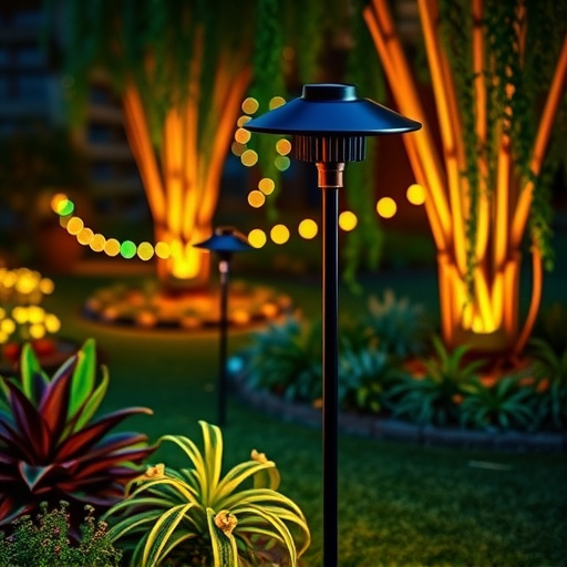 Zahrada: zahradní solární lampa
