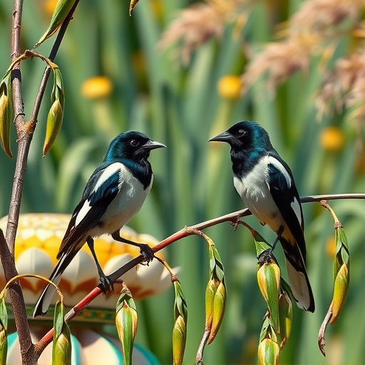 Příroda: straky na vrbě