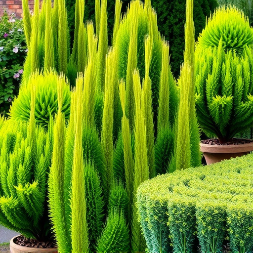 Zahradnictví: thuja brabant