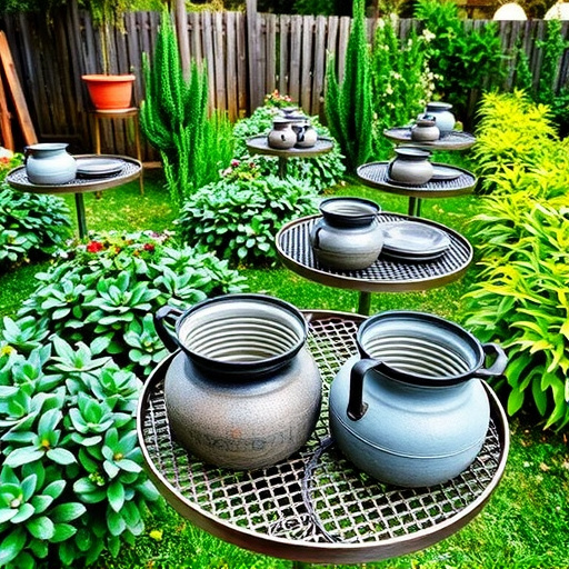 Zahrada: kovové zahradní stoly