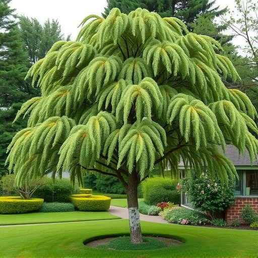 Botanika, Zahradnictví: carpinus betulus pendula