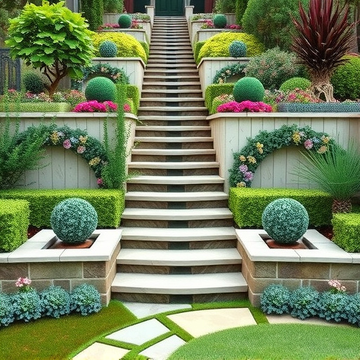 Zahrada: zahradní schody