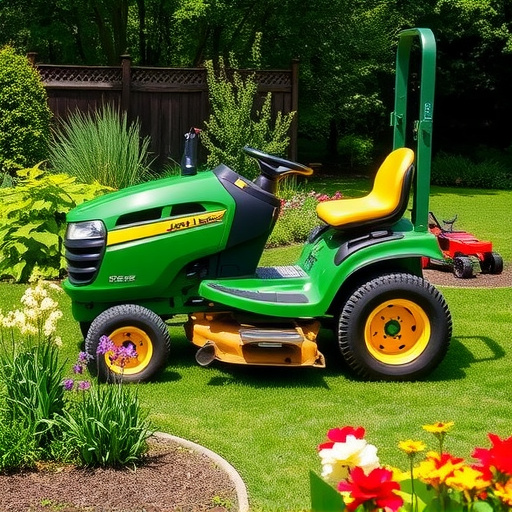 Zahrada: zahradní traktor john deere